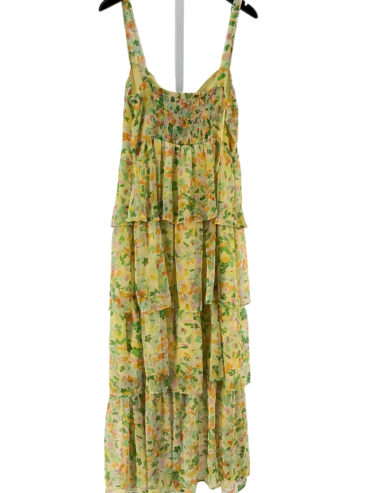ASTR Size XL Yellow Multi Dress