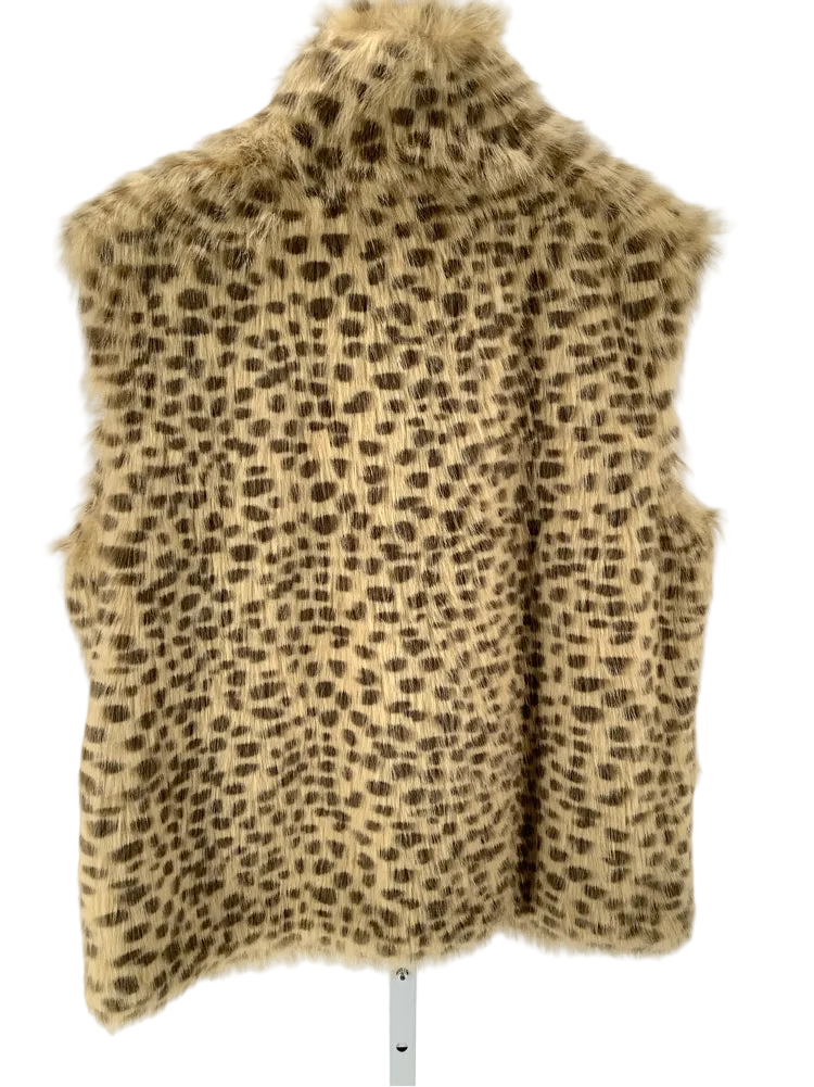 Isabella's Size L/XL Tan & Brown Vest
