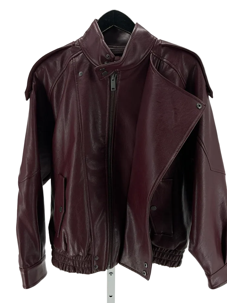 Abercrombie & Fitch Size S Burgundy Jacket
