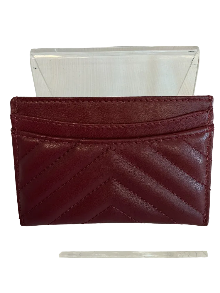 Chanel Burgundy Caviar Wallet