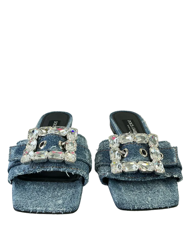 Dolce & Gabbana Shoe Size 6.5 Blue Sandals