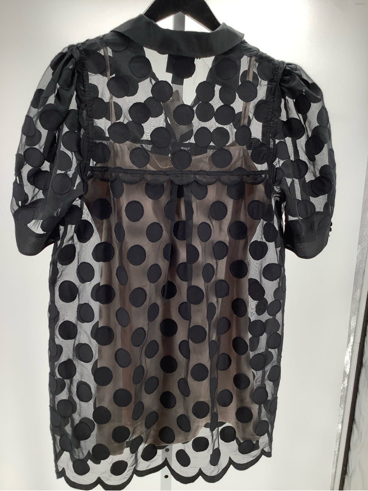 Maeve Size L Black & Tan Dress