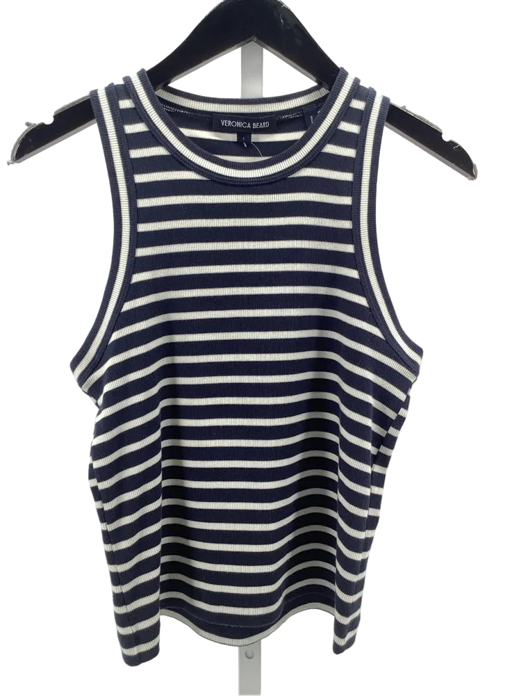 Veronica Beard Size S Navy & white Jordyn Tank Top