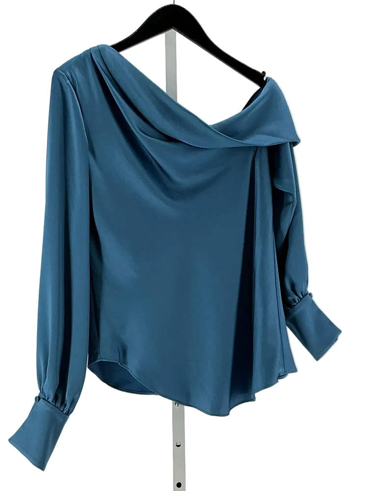 Simkhai Size M Blue Alice Shirt