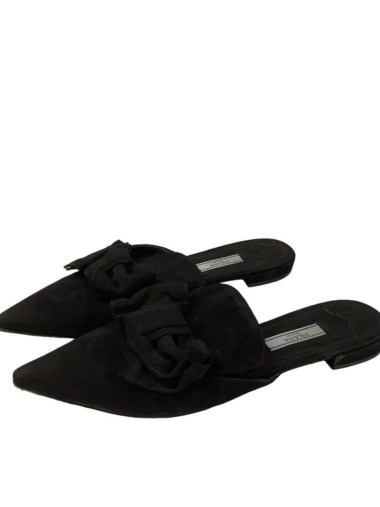 Prada Shoe Size 7.5 Black Mules