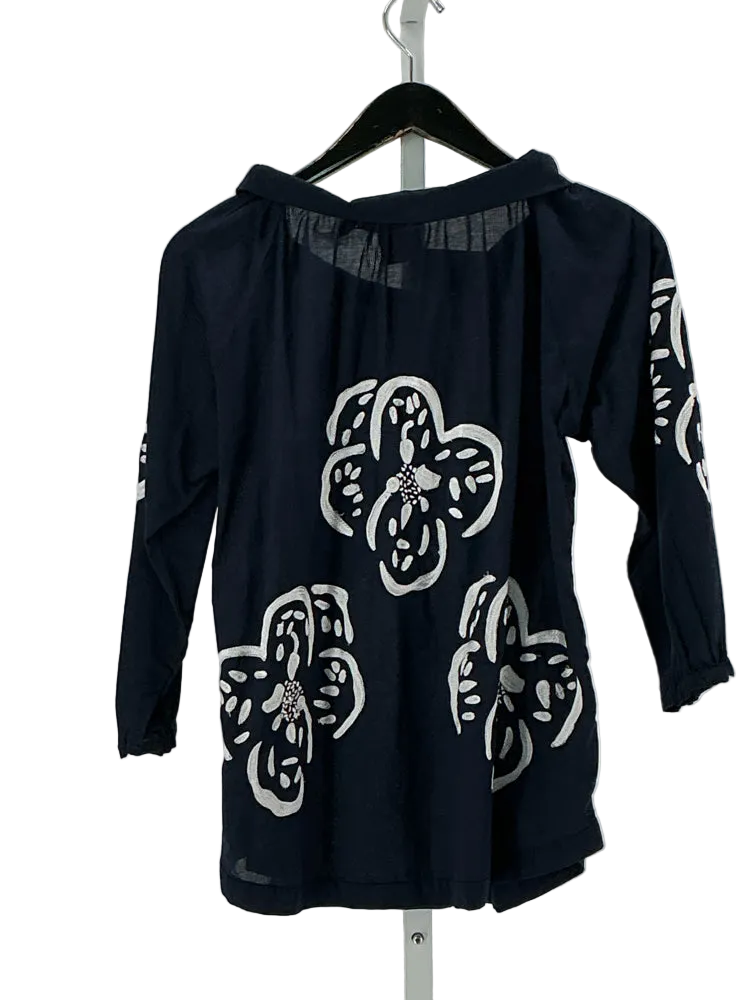 Gretchen Scott Size XS Navy & white Shirt