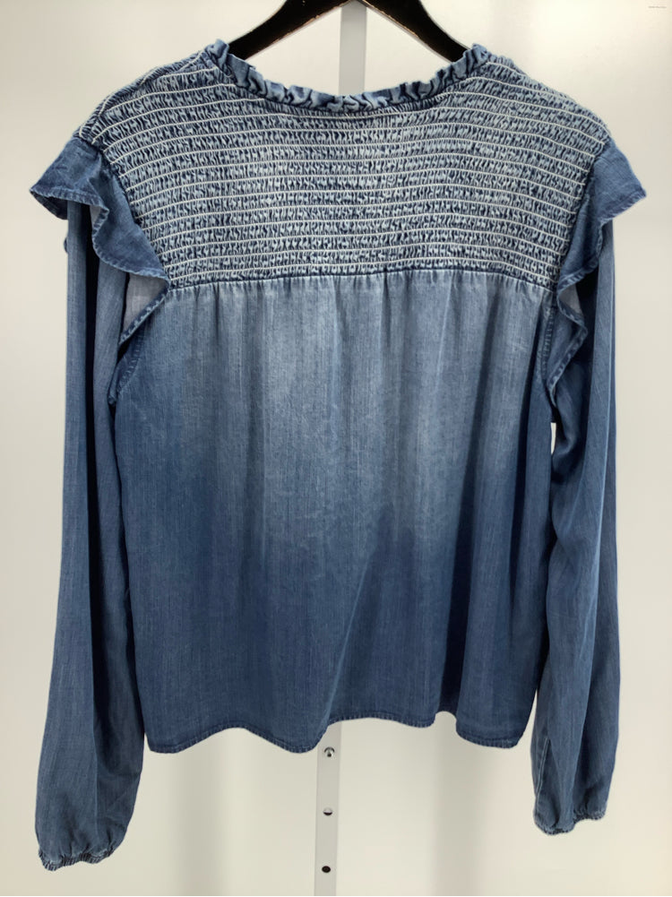 Cloth & Stone Size L Blue Shirt
