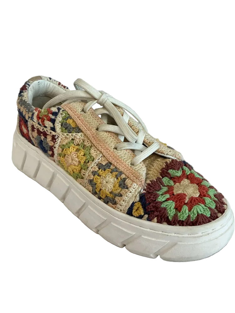 Free People Shoe Size 7 Multi-Color Sneakers