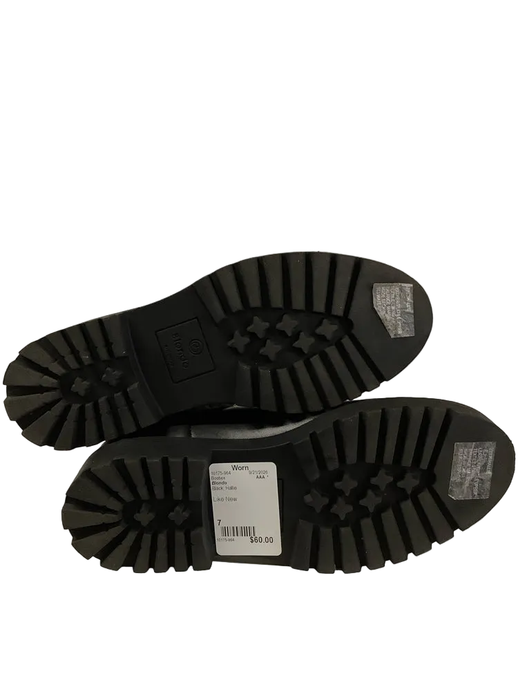 Blondo Shoe Size 7 Black Hallie Booties