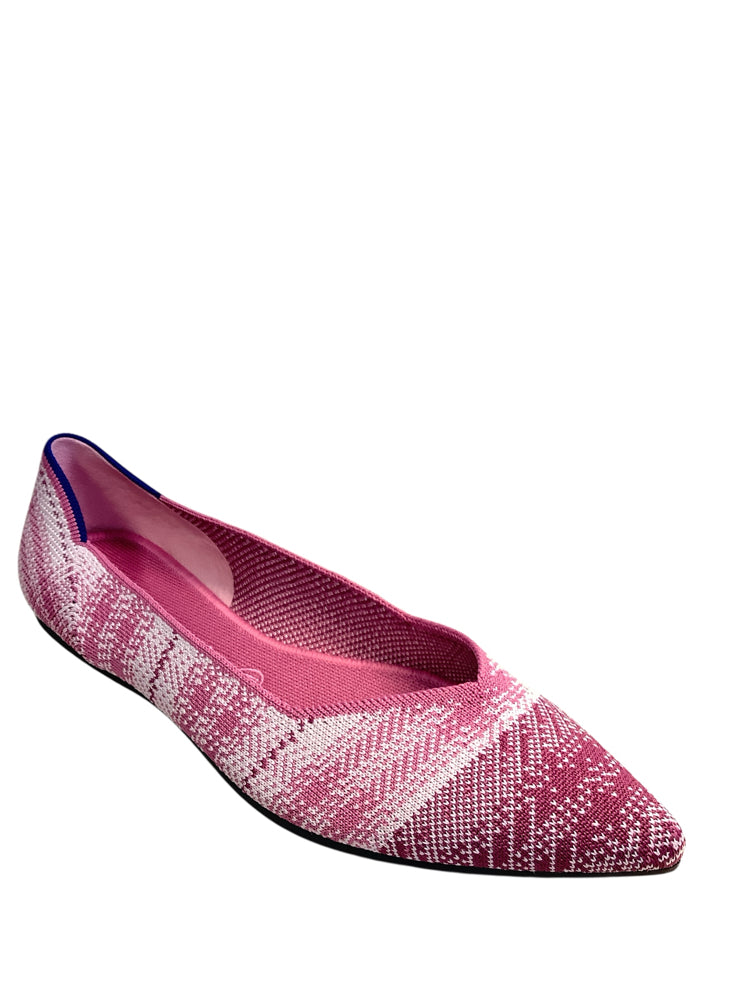 Rothy's Shoe Size 11.5 Pink & White Flats