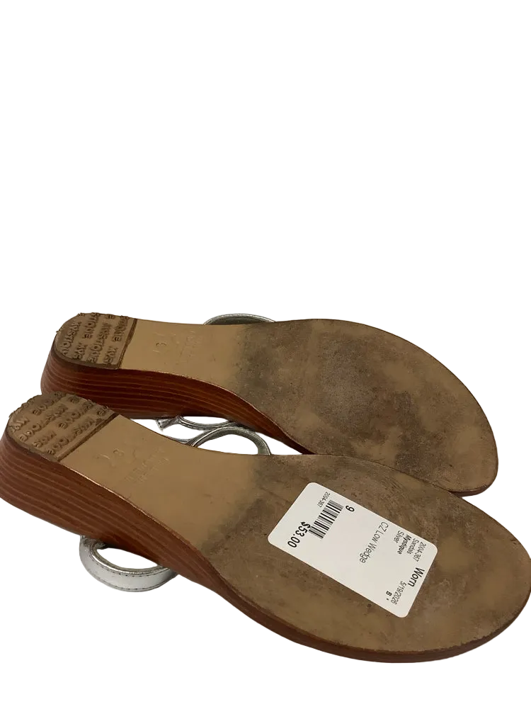 Mystique Shoe Size 9 Silver Sandals