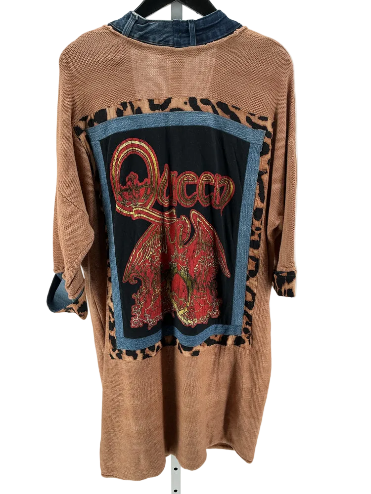 Shannon Passero Size OS Brown & Denim Duster