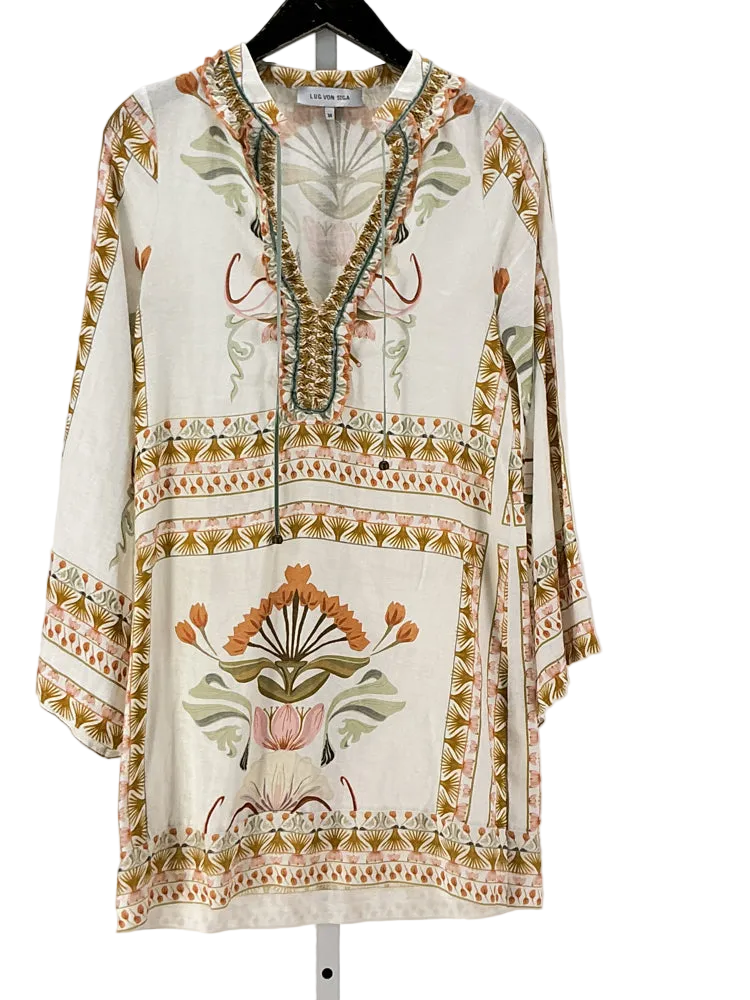 Lug Von Siga Size XS Cream multi Tess Dress