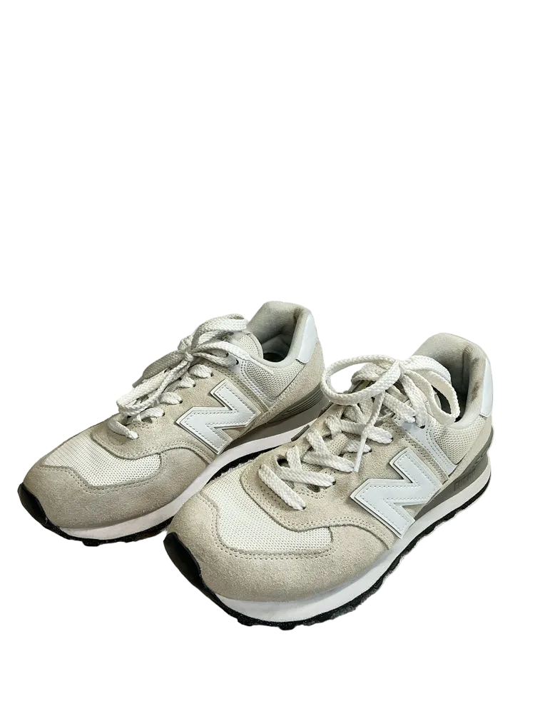 New Balance Shoe Size 8 Cream 574 Sneakers