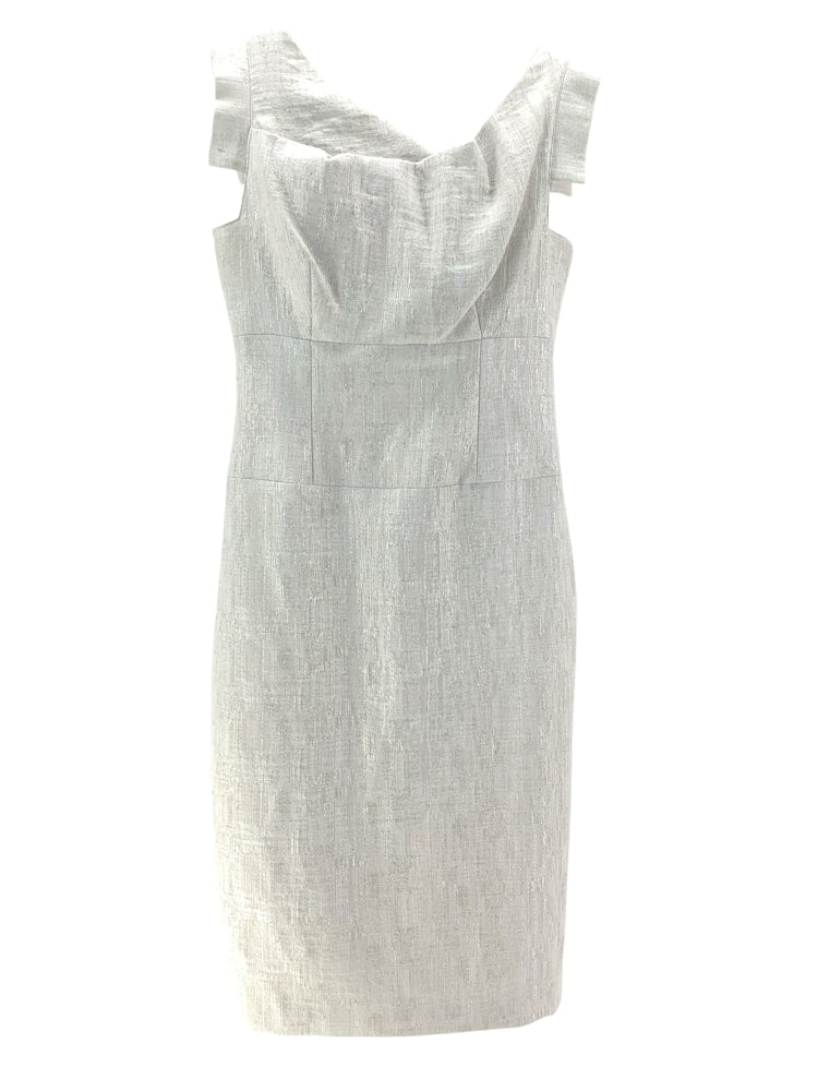 Black Halo Size 6 Gray Dress