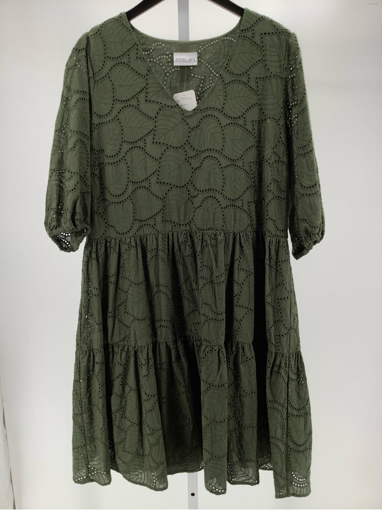Foil Size 8 Olive Dress