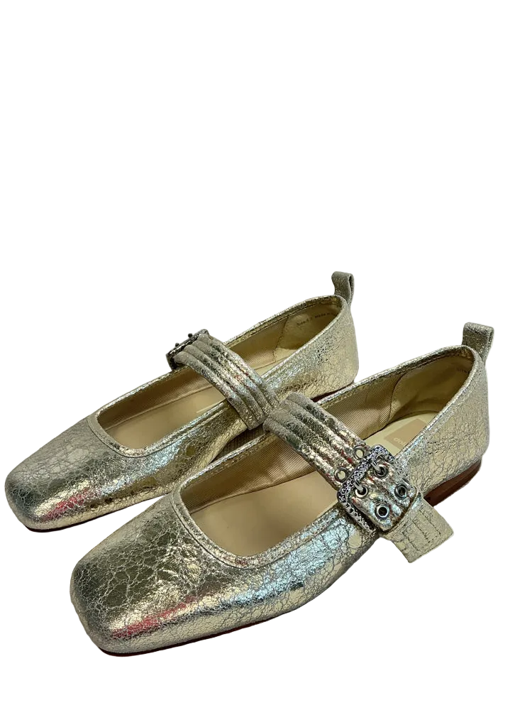 Dolce Vita Shoe Size 6.5 Gold Flats