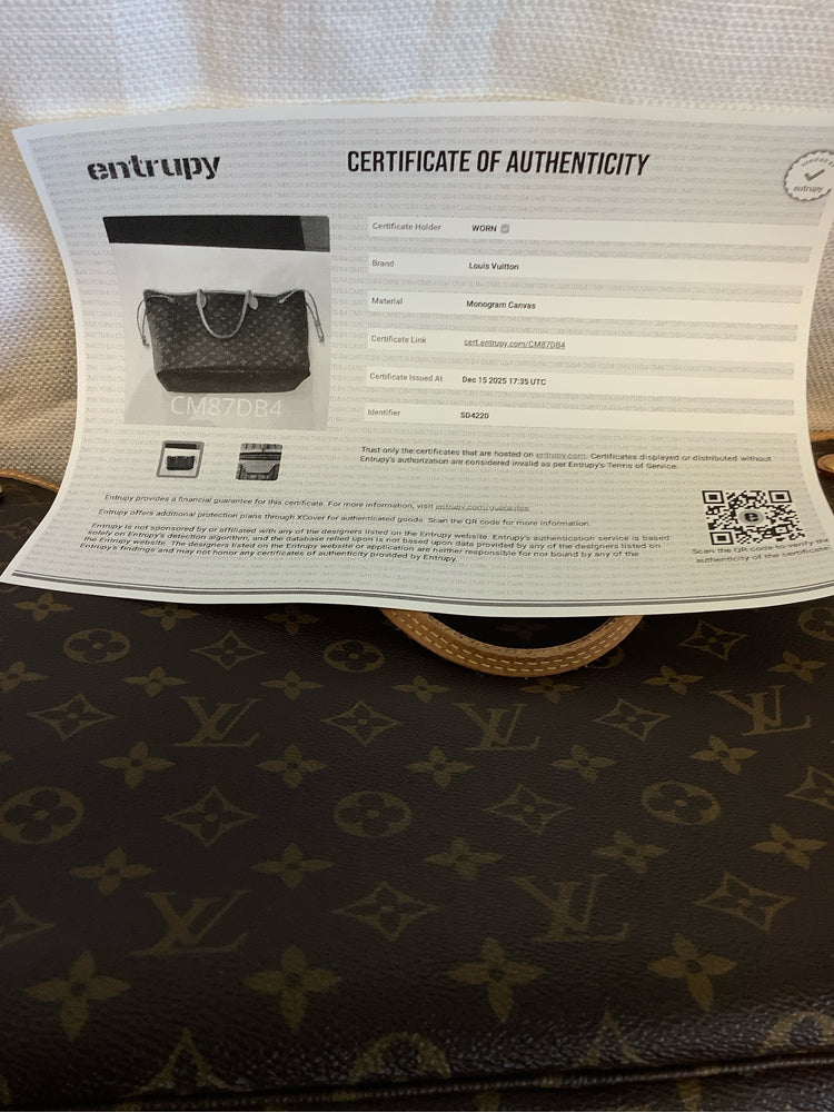 Louis Vuitton Brown Neverfull GM Handbags