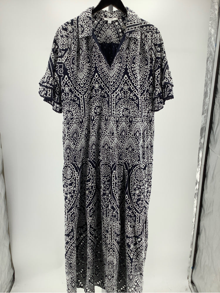 Chico's Size 16 Navy & white Dress