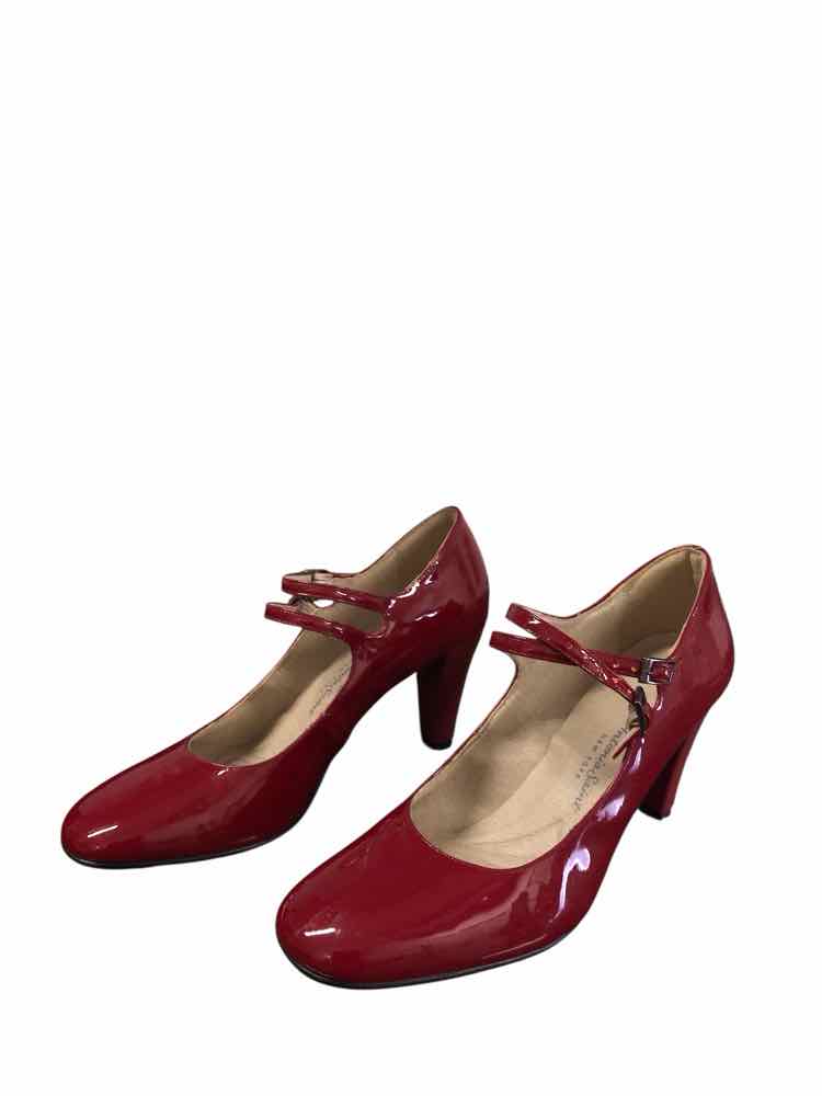 Antonia Saint Shoe Size 9 Red Emma Jane Heels