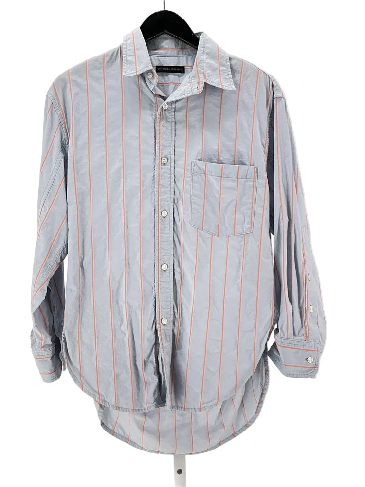 Citizens of Humanity Size XS Blue & Orange Shirt