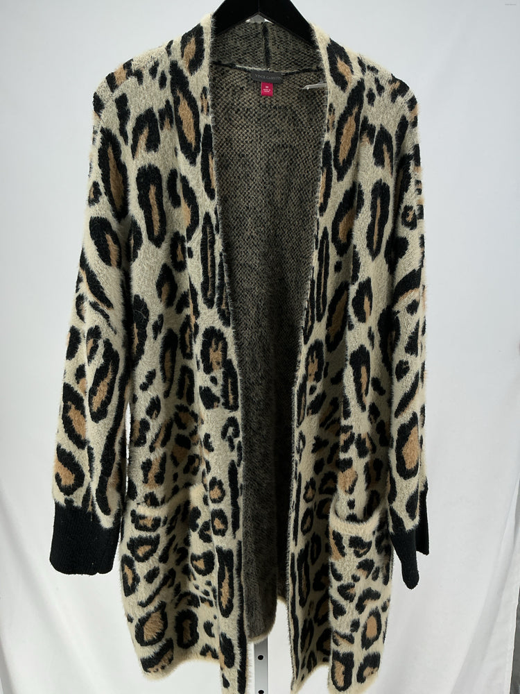 Vince Camuto Size 3X Tan Multi Sweater
