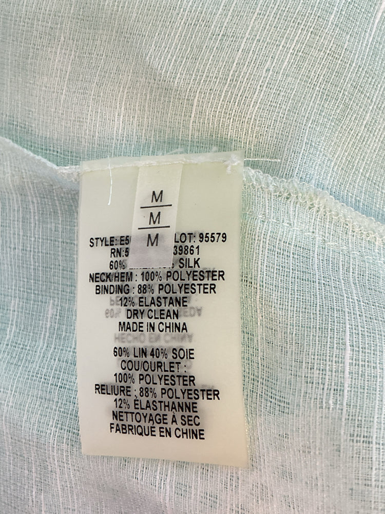 Elie Tahari Size M Blue & Green Dress