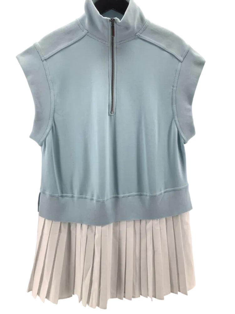 daily practice Size L Blue & White Twofer Dress