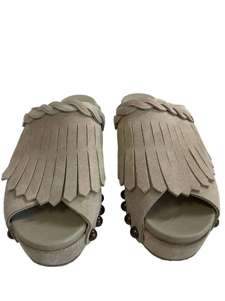 pedro garcia Shoe Size 7.5 Tan Clogs