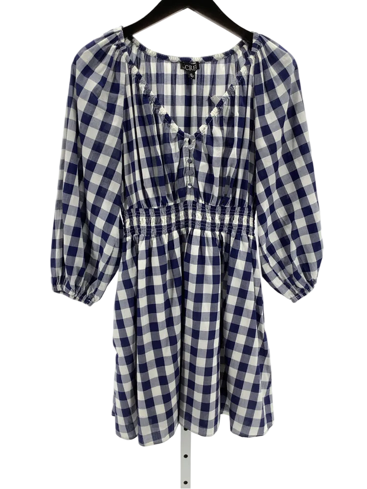 Jcrew Size XS Blue & White Dress