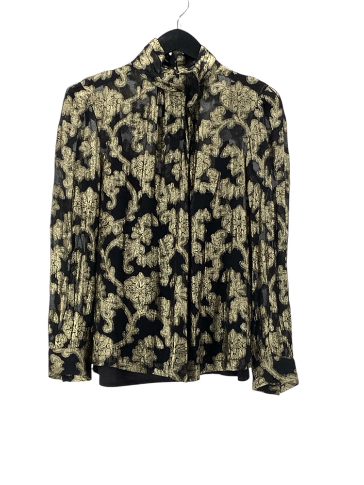 Mille Resort & Travel Size S Black & Gold Shirt