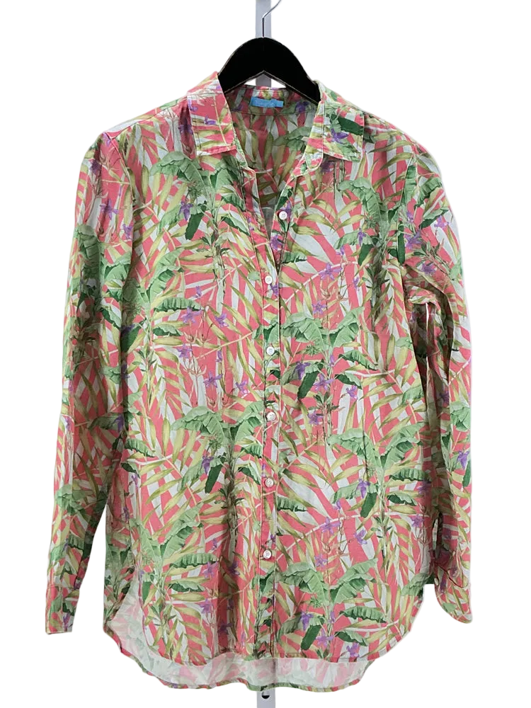 J. McLaughlin Size S Green multi Shirt