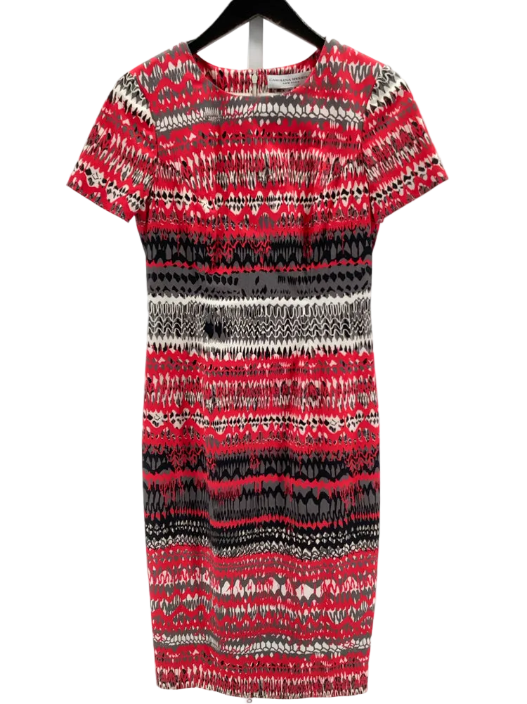 Carolina Herrera Size 4 Red multi Dress