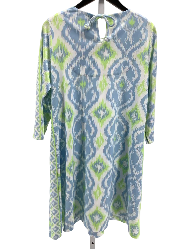 Gretchen Scott Size L Blue Multi Swinger Dress