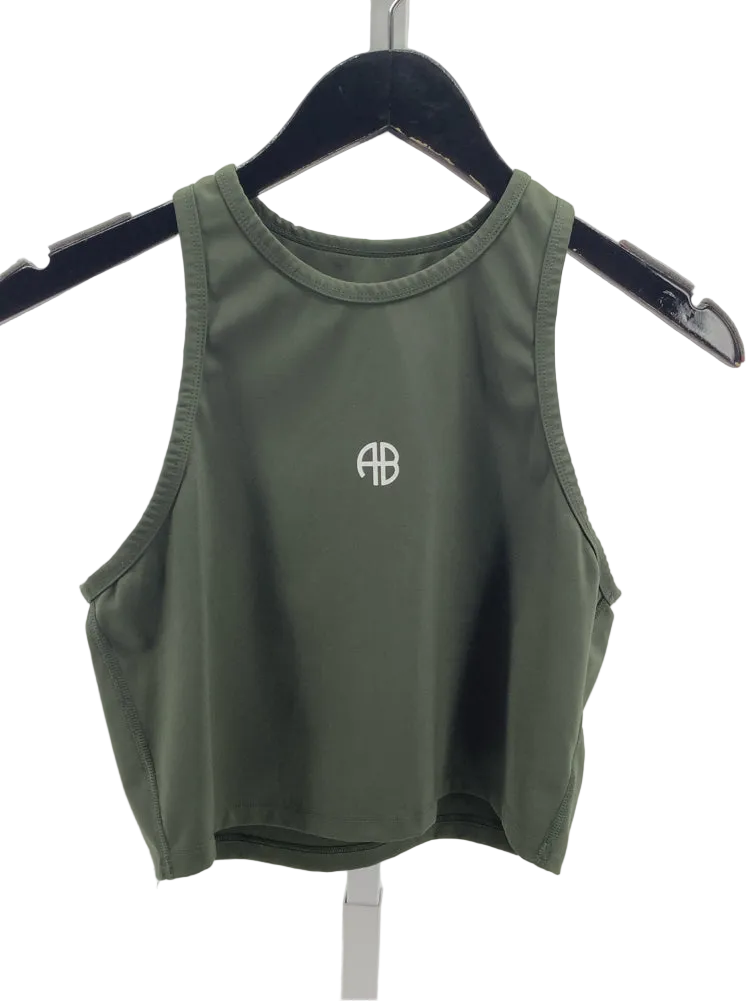 Anine Bing Sport Size M Green Brett Tank Top