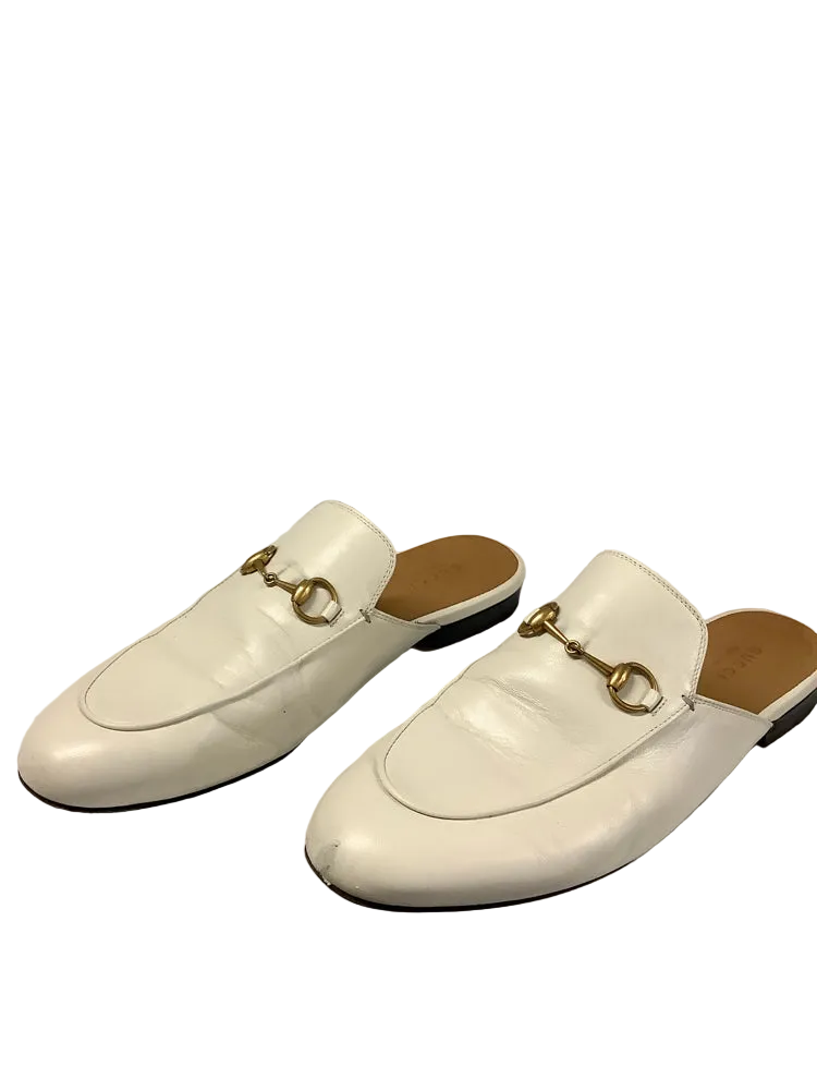 Gucci Shoe Size 9.5 White Mules