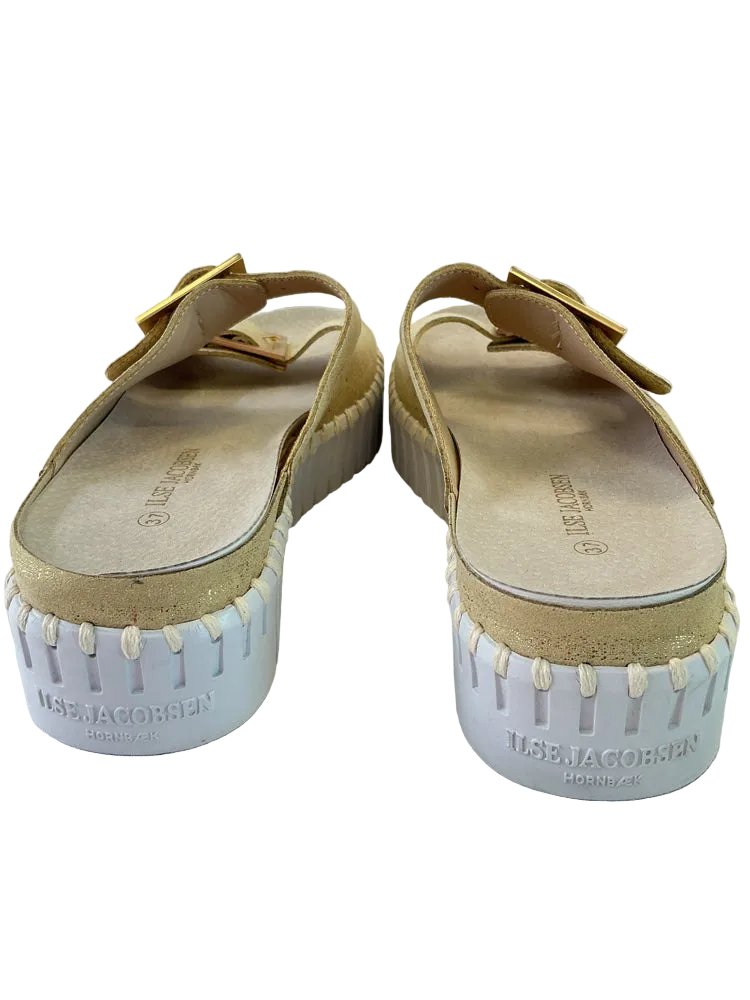 Ilse Jacobsen Shoe Size 6.5 Gold Sandals