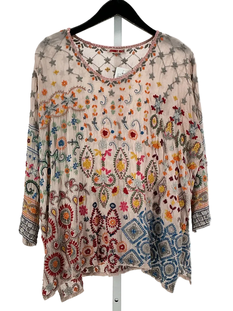 Johnny Was Size S Pink multi Shirt