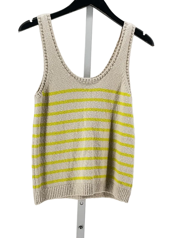 Evereve Size XS Cream & Yello Tank Top