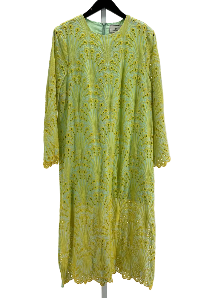 Tuckernuck Size M Yellow & Green Jamie Dress