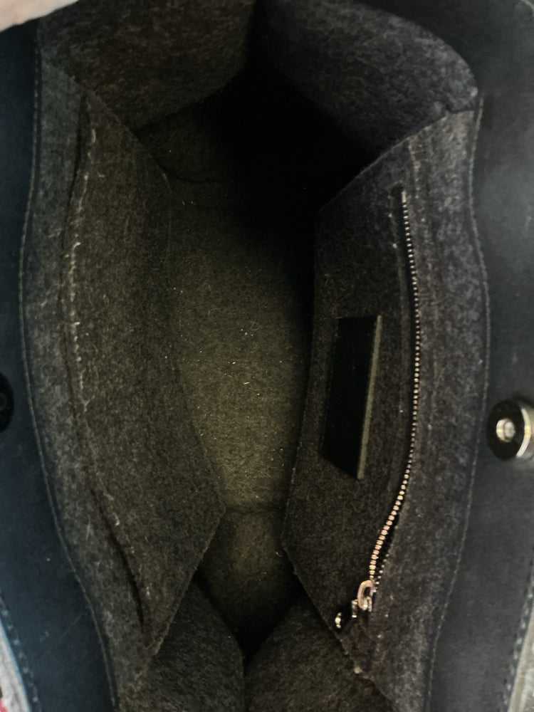 Graf & Lantz Gray & Black Frankie Handbags