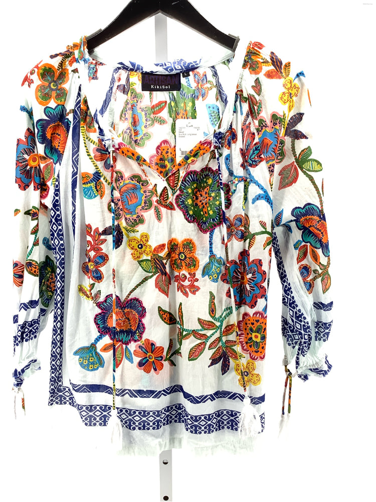 Kikisol Size L Blue Multi Shirt
