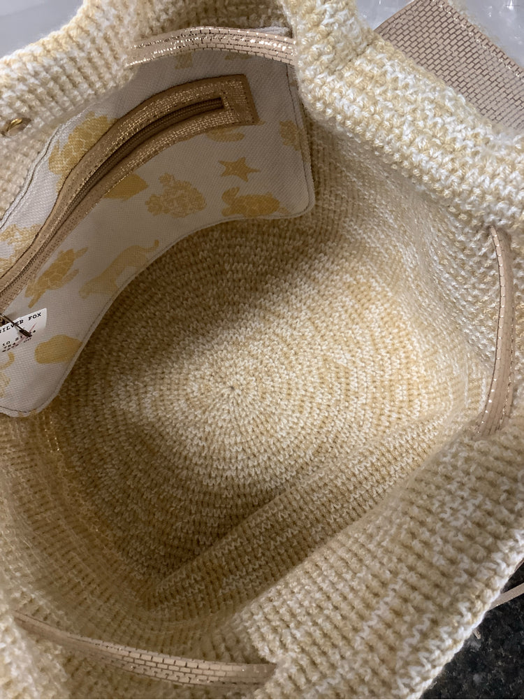 Teiruma Tan & Gold Rocio Bucket Handbags