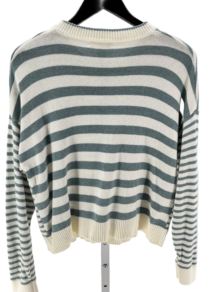 Marine Layer Size M Blue & White Sweater