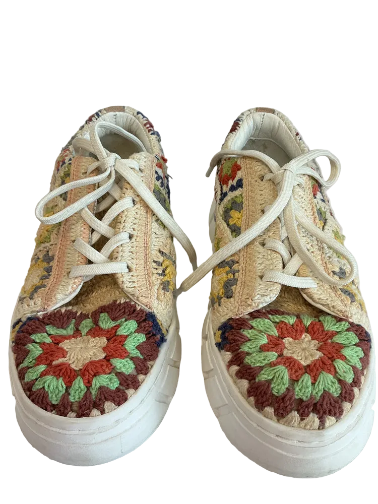 Free People Shoe Size 7 Multi-Color Sneakers