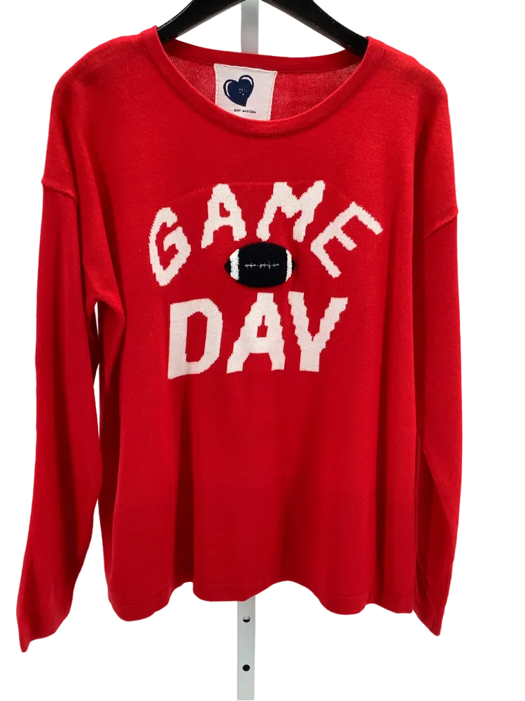 Just Madison Size L Red multi Sweater