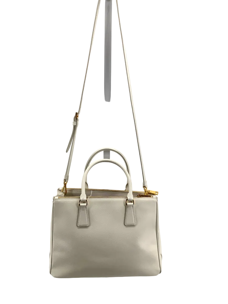 Prada White Galleria Handbags