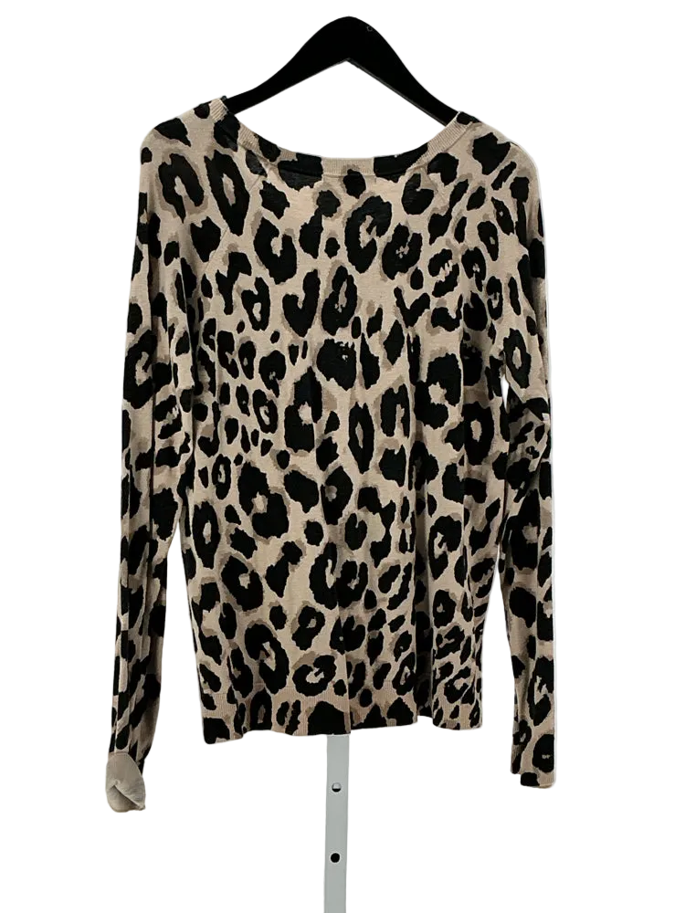 Sanctuary Size L Black & Tan Sweater