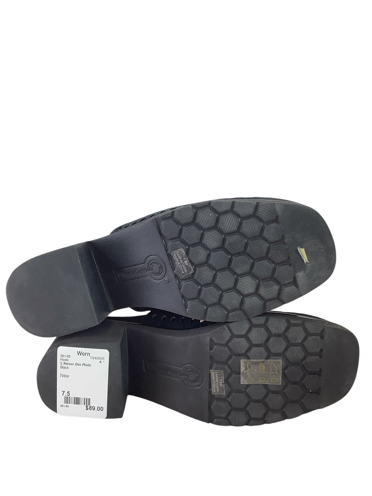 L'Amour Des Pieds Shoe Size 7.5 Black Heels