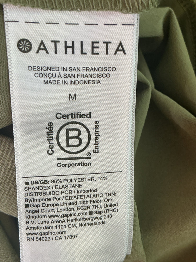 Athleta Size M Green Romper